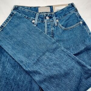 Everlane The Curvy 90s Cheeky Straight Leg Medium Blue Organic Cotton Jeans 26